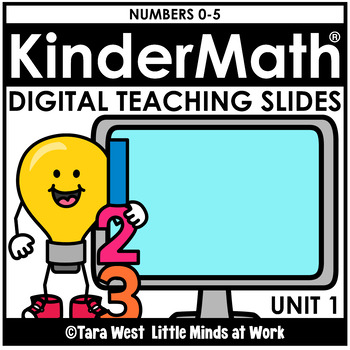 Preview of KinderMath® DIGITAL UNIT 1: NUMBERS 0-5 Teaching Slides Kindergarten Math