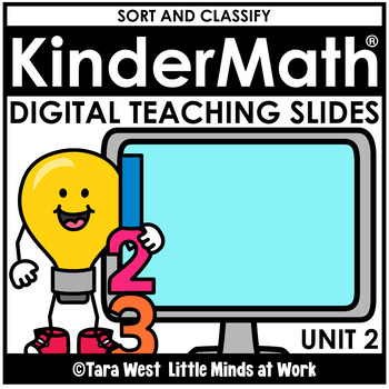 Preview of KinderMath® DIGITAL  UNIT 2: SORT AND CLASSIFY Teaching Slides Kindergarten Math