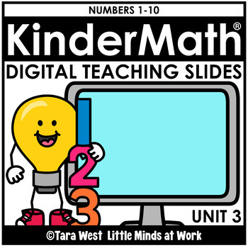 Preview of KinderMath® DIGITAL UNIT 3: NUMBERS 0-10 Teaching Slides Kindergarten Math