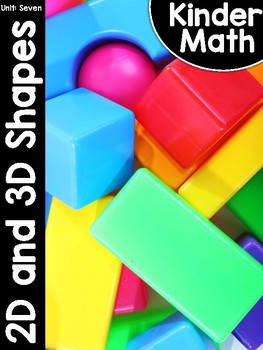 Preview of KinderMath® Kindergarten Math Unit Seven: Flat and Solid Shapes