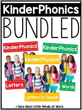 Preview of KinderPhonics® Kindergarten Phonics Curriculum UNITS 1-3 BUNDLED