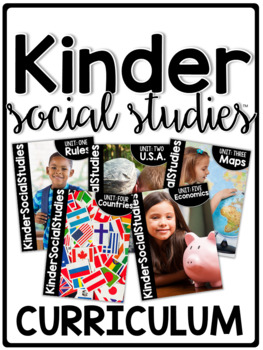 Preview of KinderSocialStudies Kindergarten Social Studies Curriculum Bundle