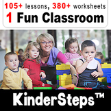 KinderSteps™ Pre-K/Kindergarten bundle ☆16☆ units, lesson 