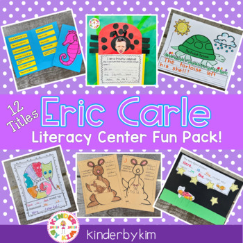Preview of Kinderbykim's Eric Carle Themed Literacy Center Fun Pack
