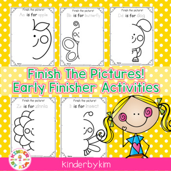 Preview of Kinderbykim's Finish The Picture Early Finisher Activity