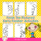 Kinderbykim's Finish The Picture Early Finisher Activity