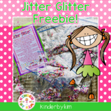 Kinderbykim's Jitter Glitter Note Freebie