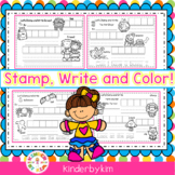 Kinderbykim's Stamp, Write and Color!