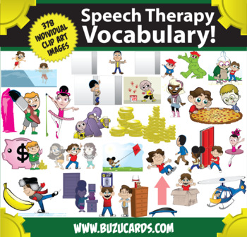 Preview of Speech Therapy Vocabulary! The Whole Magilla!