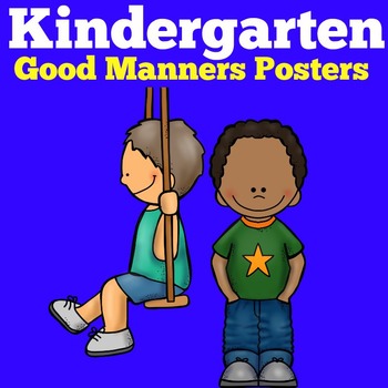 good manners for children posters