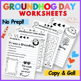 Groundhog Day Worksheet Activities - Grade 1st,2nd,3rd,4th