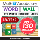 Early Elementary Math Word Wall & Interactive Notebook Inserts