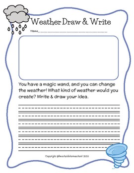 creative writing of weather