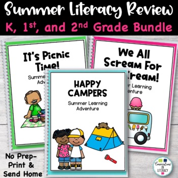Preview of Kindergarten 1st 2nd Grade End of the Year Summer Work Activity Pages Fun Packet