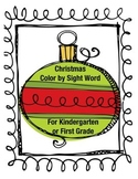 Kindergarten-1st Grade Christmas Color by Sight Word Set