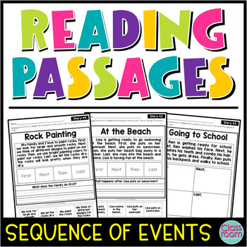 Preview of Reading Comprehension: Sequence of Events Passages