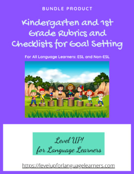 Preview of Kindergarten & 1st Grade WIDA-Based Rubrics and Checklists for Goal Setting