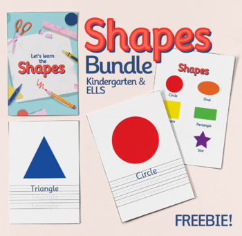 Preview of Freebie - Shapes Printable Bundle (K-1 and ELLs)