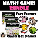 K-2nd Grade Math Games for Addition and Subtraction fact fluency