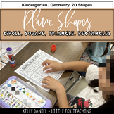 Kindergarten 2D Plane Shapes Worksheets | Activities