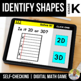 Kindergarten 2D and 3D Shapes Digital Math Games | Distanc