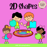 Kindergarten-2nd Grade 2D Shapes - Presentation and Worksheets