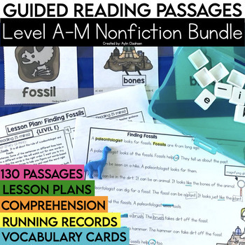 Preview of Level A-M Nonfiction Guided Reading Passages and Comprehension Questions Bundle