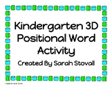 Kindergarten 3D Shape Positional Words Listening Activity