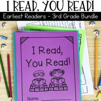Preview of Kindergarten-3rd Grade Reading Homework Bundle | Passages and Comprehension