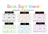 Kindergarten - 52 DOLCH Sight Word Flash Cards