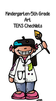 Preview of Kindergarten-5th Grade Art TEKS Checklists