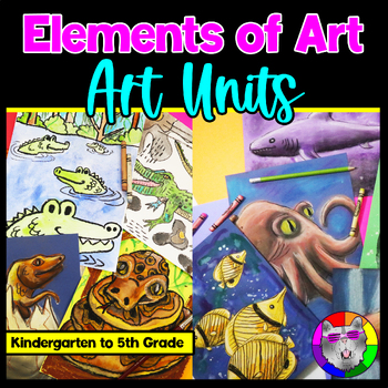 Preview of Kindergarten-5th Grade, K-5 Art Curriculum, Art Project and Resource Bundle