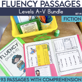 Kindergarten-5th Grade Reading Fluency Passages Bundle | L