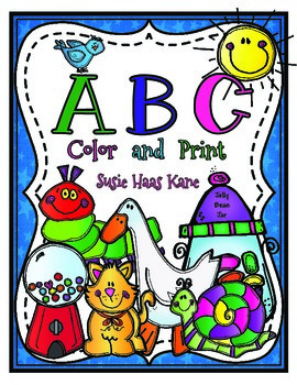 Preview of Kindergarten ABC Color and Print