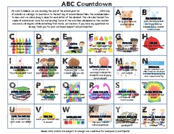 Kindergarten ABC Countdown by Erica Gilzeane | TPT