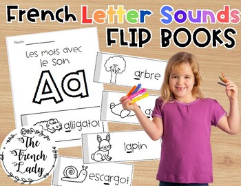 Preview of Kindergarten ALPHABET Flip-Books - French Letter Sounds