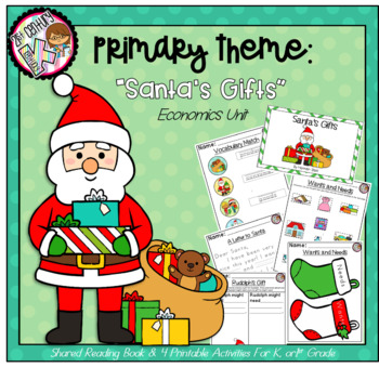 Preview of Kindergarten AND First Grade Theme - Santa's Economics