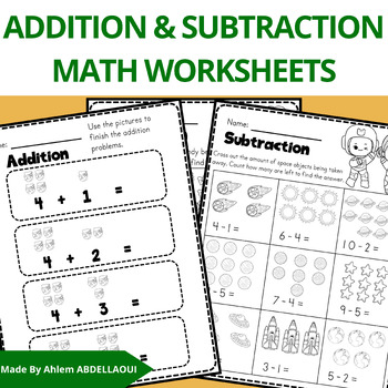 Kindergarten Addition And Subtraction Worksheets by E-Learning Dreams