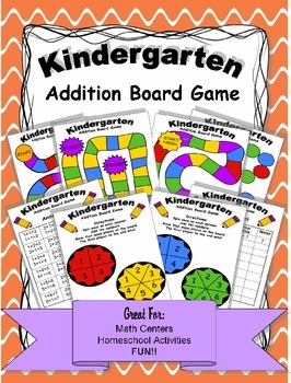 Preview of Kindergarten Addition Board Game