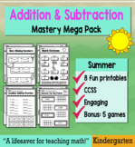 Kindergarten Addition & Subtraction "Mastery Pack" for May