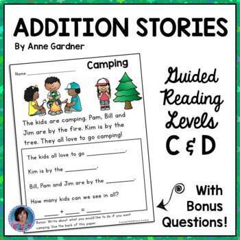 Preview of Kindergarten End of Year & Summer Math: Addition Word Problems within (to) 5