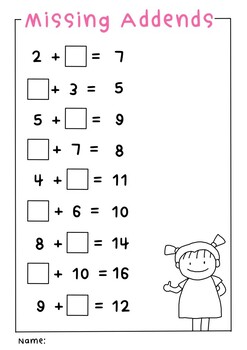 Preview of Kindergarten Addition and Subtraction