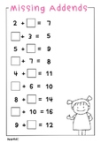 Kindergarten Addition and Subtraction