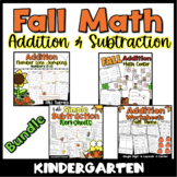 Kindergarten Addition and Subtraction Practice Fall