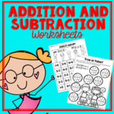 Kindergarten Addition and Subtraction Within 10 Worksheets