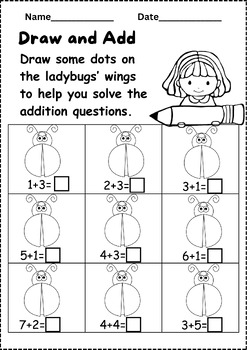 Preview of Kindergarten Addition and Subtraction Worksheets (30 Pages)