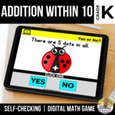 Kindergarten Addition to 10 Digital Math Games | Distance 