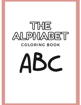 Preview of Kindergarten Alphabet Coloring Sheet Packet