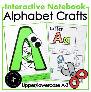 Preview of Kindergarten Alphabet Interactive Notebook Distance Learning