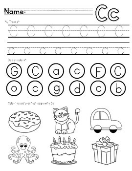 Kindergarten Alphabet Letter Worksheets A-Z by Perks of Teaching Kinder